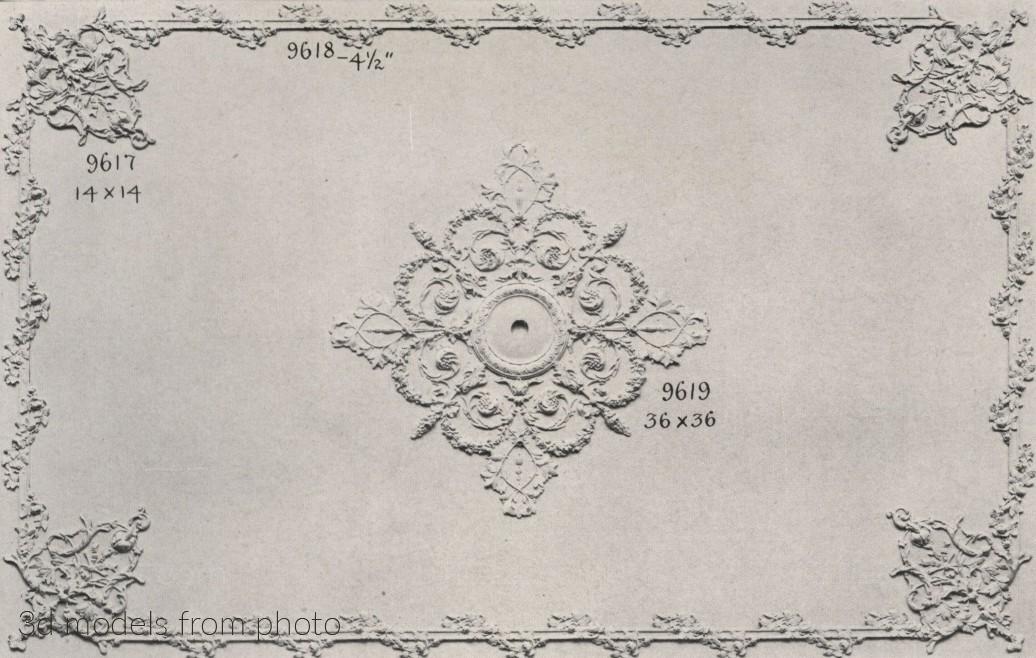Ceiling panels (CEILING PANEL_0054 -  | 3D model 3DSMAX / OBJ / STL) 3D model for CNC machine